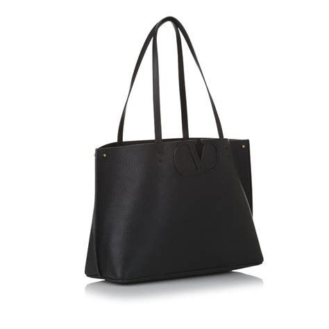 valentino v logo tote bag